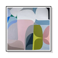 70cmx70cm Skyways Black Frame Canvas Wall Art Kings Warehouse 