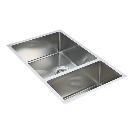 715x440mm Handmade Stainless Steel Undermount / Topmount Kitchen Sink with Waste Kings Warehouse 