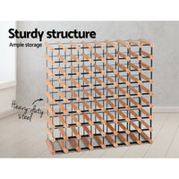 72 Bottle Timber Wine Rack Kings Warehouse 