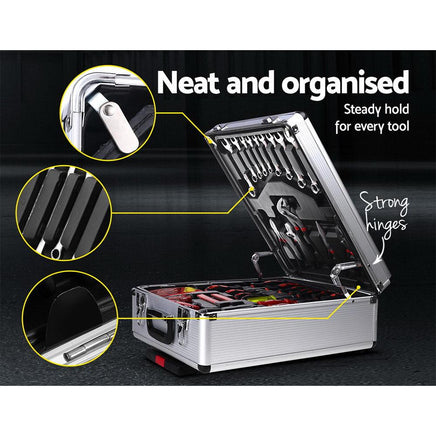 786pcs Tool Kit Trolley Case Mechanics Box Toolbox Portable DIY Set SL Kings Warehouse 