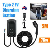 7kW 1 Phases EV Charging Station Touch Wallbox with App Control Vehicle Charger Kings Warehouse 