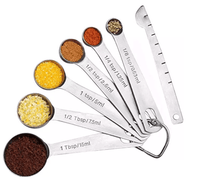 7pcs Stainless Steel Measuring Spoons Kings Warehouse 