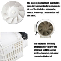 8" Inch Extractor Fan Remote Control Hydroponic Inline Exhaust Fan Industrial Vent Kings Warehouse 