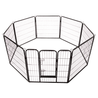 8 Panel Heavy Duty Pet Dog Playpen Puppy Exercise Fence Enclosure Cage dog supplies KingsWarehouse 