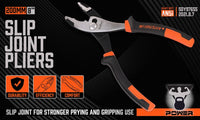 8" Slip Joint Pliers Adjustable Heavy Duty Jars Non-Slip Grip Handle 200mm Kings Warehouse 