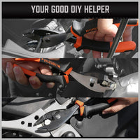 8" Slip Joint Pliers Adjustable Heavy Duty Jars Non-Slip Grip Handle 200mm Kings Warehouse 
