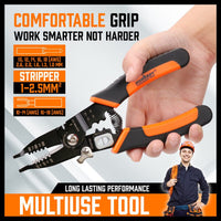 8" Wire Stripping Tool Wire Cutter Hand Crimping Pliers Strip Cutter Insulated Kings Warehouse 