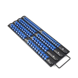 80 Socket Storage Rail Mixed Organizer Rack Holder Ball Locking 1/4" 3/8" 1/2" Kings Warehouse 