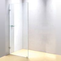 800 x 2000mm Frameless 10mm Safety Glass Shower Screen Kings Warehouse 