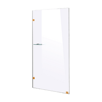 800 x 2100mm Frameless 10mm Safety Glass Shower Screen Kings Warehouse 