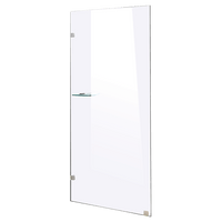 800 x 2100mm Frameless 10mm Safety Glass Shower Screen Kings Warehouse 