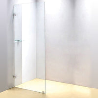 800 x 2100mm Frameless 10mm Safety Glass Shower Screen Kings Warehouse 