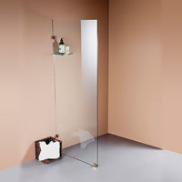 800 x 2100mm Frameless 10mm Safety Glass Shower Screen Kings Warehouse 