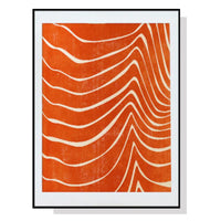80cmx120cm Abstract Orange Black Frame Canvas Wall Art Kings Warehouse 