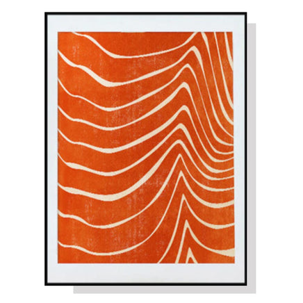 80cmx120cm Abstract Orange Black Frame Canvas Wall Art Kings Warehouse 