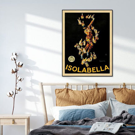 80cmx120cm Isolabella Black Frame Canvas Wall Art KingsWarehouse 