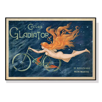 80cmx120cm Marchio Art Cycles Gladiator Black Frame Canvas Wall Art Kings Warehouse 