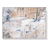 80cmx120cm Modern Abstract Oil Painting Style White Frame Canvas Wall Art Kings Warehouse 