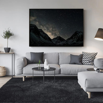 80cmx120cm Night Court Black Frame Canvas Wall Art Kings Warehouse 