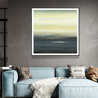 80cmx80cm Land of Serenity Black Frame Canvas Wall Art Kings Warehouse 