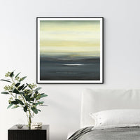 80cmx80cm Land of Serenity Black Frame Canvas Wall Art Kings Warehouse 