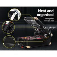 816pcs Tool Kit Trolley Case Mechanics Box Toolbox Portable DIY Set BK Tools > Tools Storage Kings Warehouse 