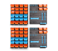 86Pc Wall Mounted Parts Storage Bins Tool Holder Rack Workshop Organiser Kings Warehouse 