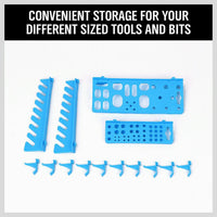 86Pc Wall Mounted Parts Storage Bins Tool Holder Rack Workshop Organiser Kings Warehouse 
