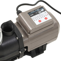 Pool Pump with Timer Black 0.25 HP 8000 L/h
