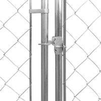 Outdoor Dog Kennel Galvanised Steel 950x950x185 cm