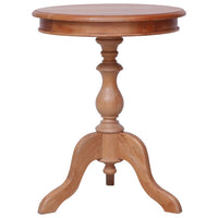 Side Table Natural 50x50x65 cm Solid Mahogany Wood