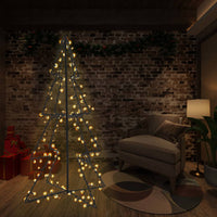 Christmas Cone Tree 240 LEDs Indoor and Outdoor 115x150 cm