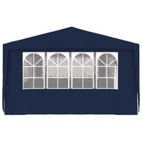 Professional Party Tent with Side Walls 4x9 m Blue 90 g/m²
