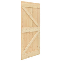 Door 100x210 cm Solid Pine Wood