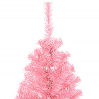 Artificial Christmas Tree with Stand Pink 150 cm PVC