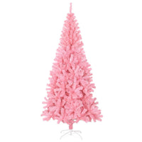 Artificial Christmas Tree with Stand Pink 210 cm PVC