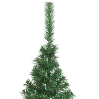 Artificial Half Christmas Tree with Stand Green 180 cm PVC