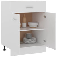 Drawer Bottom Cabinet White 60x46x81.5 cm Engineered Wood