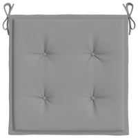 Garden Chair Cushions 4 pcs Grey 50x50x3 cm Oxford Fabric