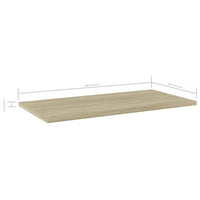 Bookshelf Boards 8 pcs Sonoma Oak 60x30x1.5 cm Engineered Wood