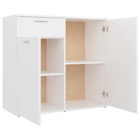 Sideboard White 80x36x75 cm Engineered Wood