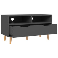 TV Cabinet Grey 90x40x48.5 cm Engineered Wood
