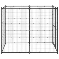 Outdoor Dog Kennel Steel 110x220x180 cm