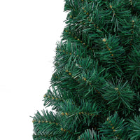Artificial Half Pre-lit Christmas Tree with Stand Green 180 cm PVC