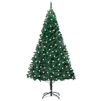 Artificial Pre-lit Christmas Tree with Thick Branches Green 240 cm
