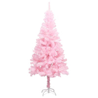 Artificial Pre-lit Christmas Tree with Ball Set Pink 150 cm PVC