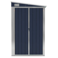 Wall-mounted Garden Shed Anthracite 118x288x178 cm Steel