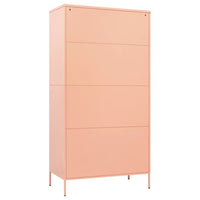 Wardrobe Pink 90x50x180 cm Steel