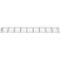 Dog Kennel Black 9 m² Steel