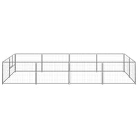 Dog Kennel Silver 8 m² Steel